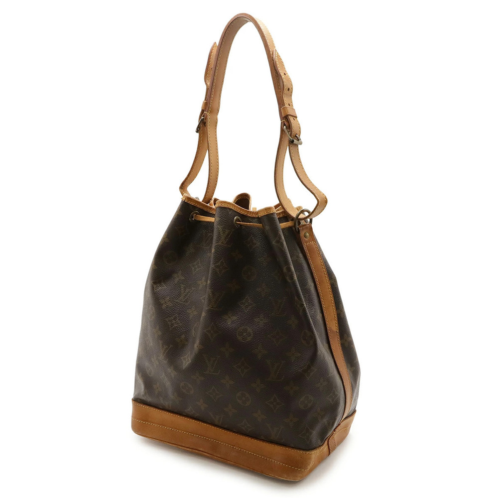 Louis Vuitton Drawstring Hobo Monogram Bag Shoulder Noe Brown